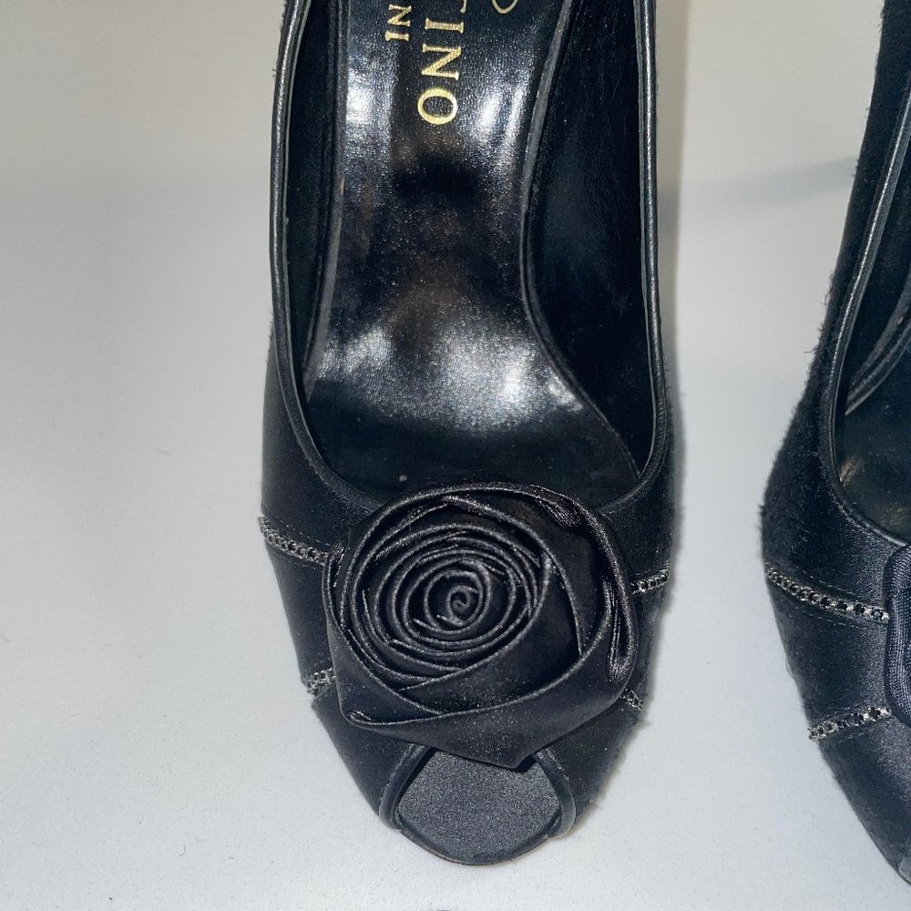 Valentino Garavani 38 Silk/leather pumps